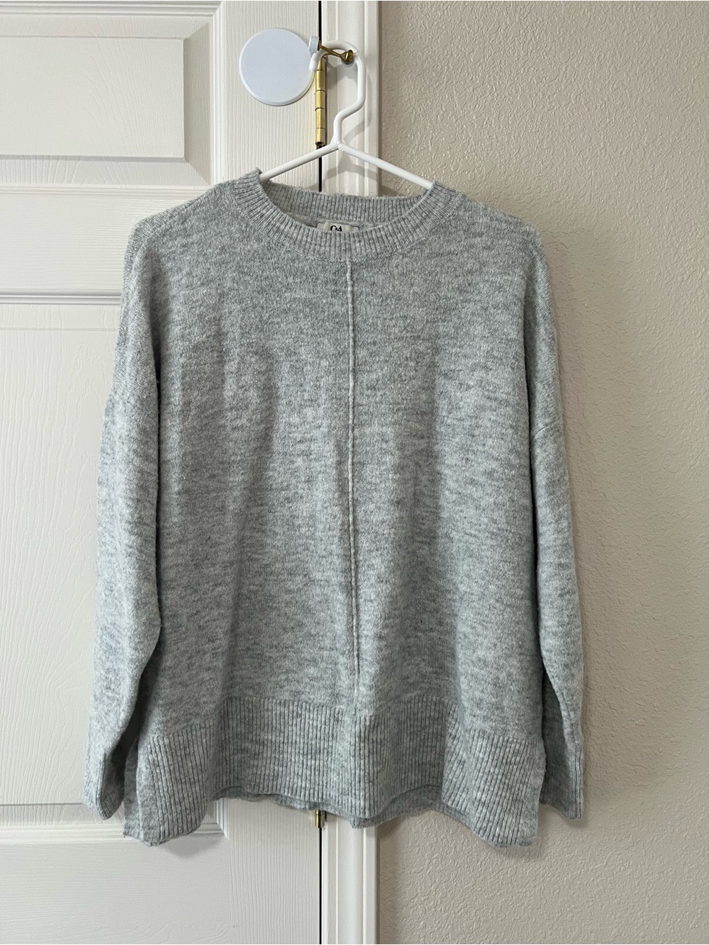 C&A Gray Oversized Knit Sweater Women’s EU Large